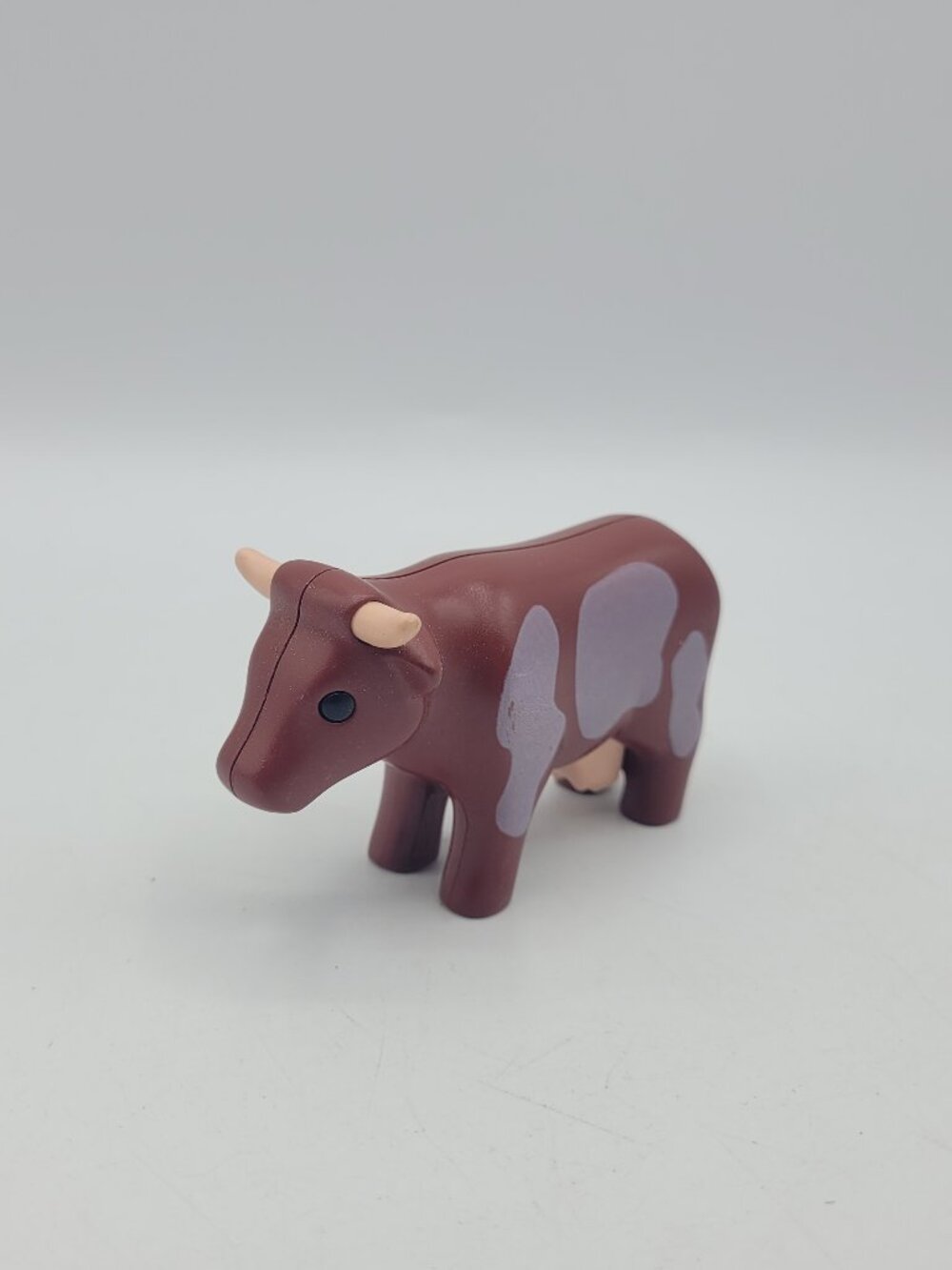 Playmobil 123 Red Cow W/ Horns Animal Farm Ranch Preschool Toy